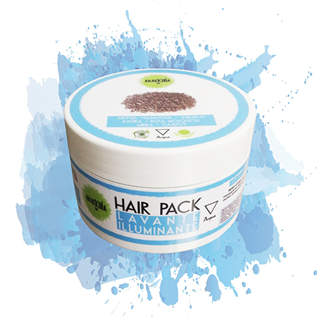 Illuminating cleansing hair pack